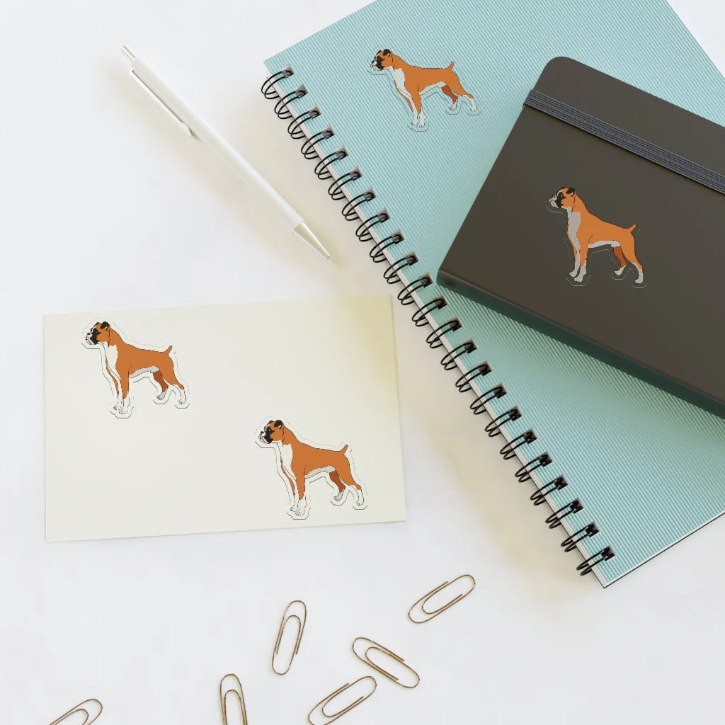 Boxer Sticker Sheets, 2 Image Sizes, 3 Image Surfaces, Water Resistant Vinyl, FREE Shipping, Made in USA!!