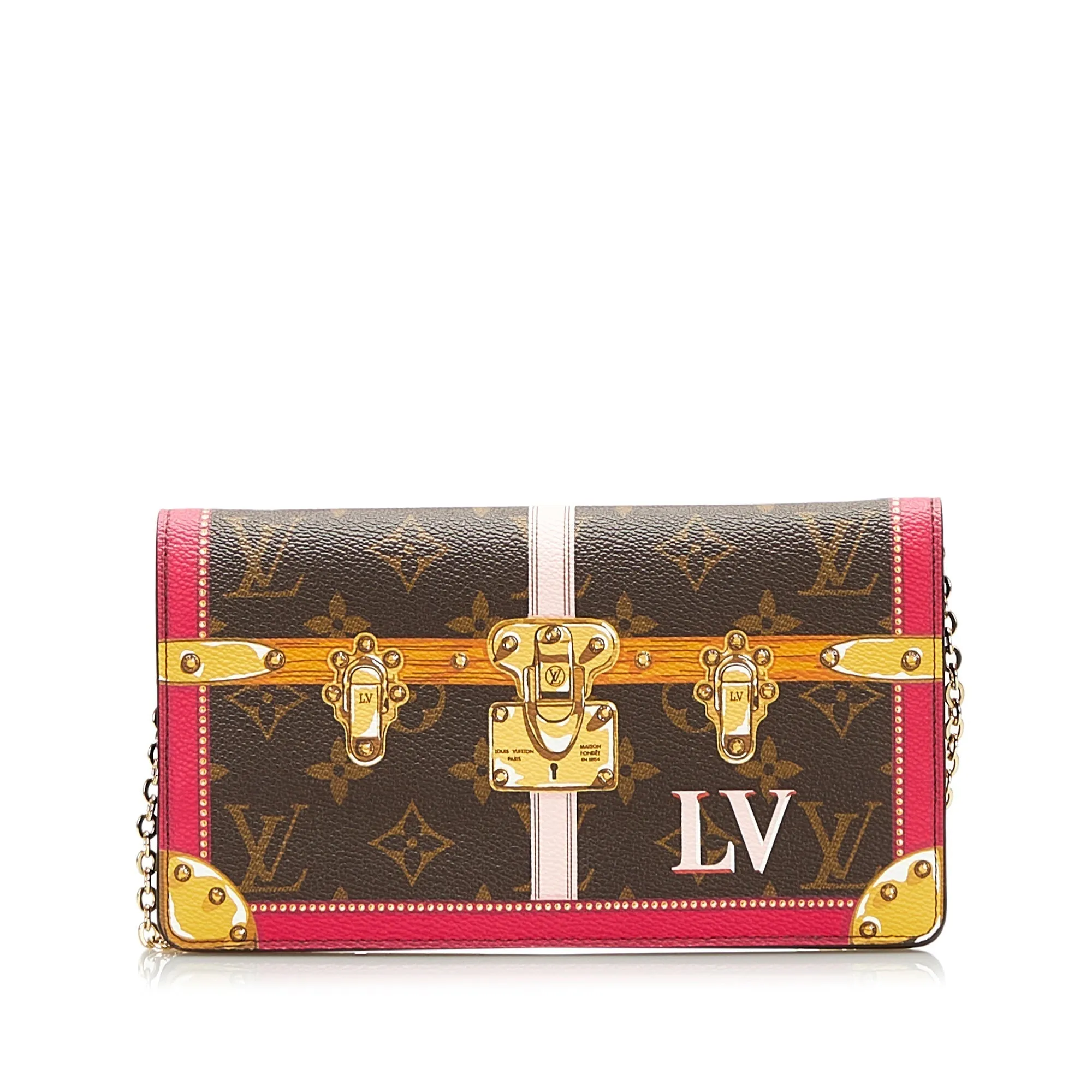 Brown Louis Vuitton Monogram Summer Trunks Pochette Crossbody Bag