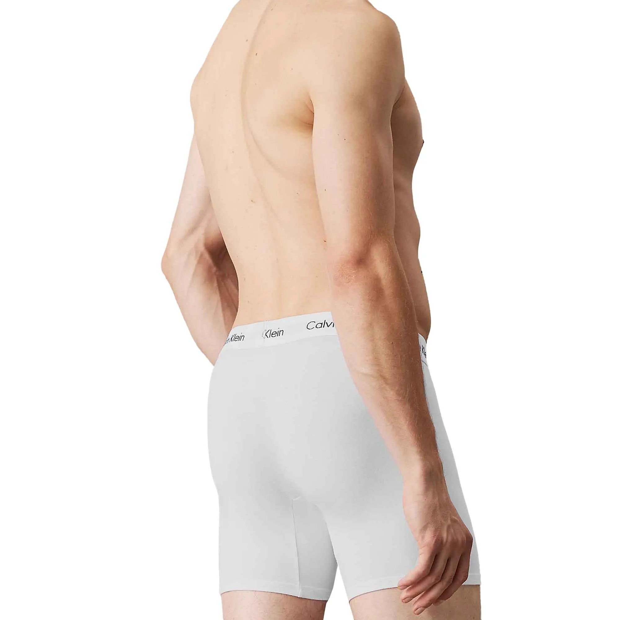 Calvin Klein Cotton Stretch 3 Pack Boxer Briefs Black/White/Grey Heather
