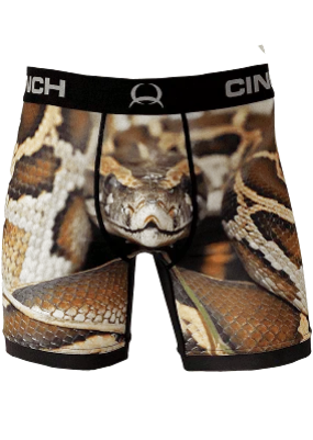 CINCH MENS 6" SNAKE BOXERS