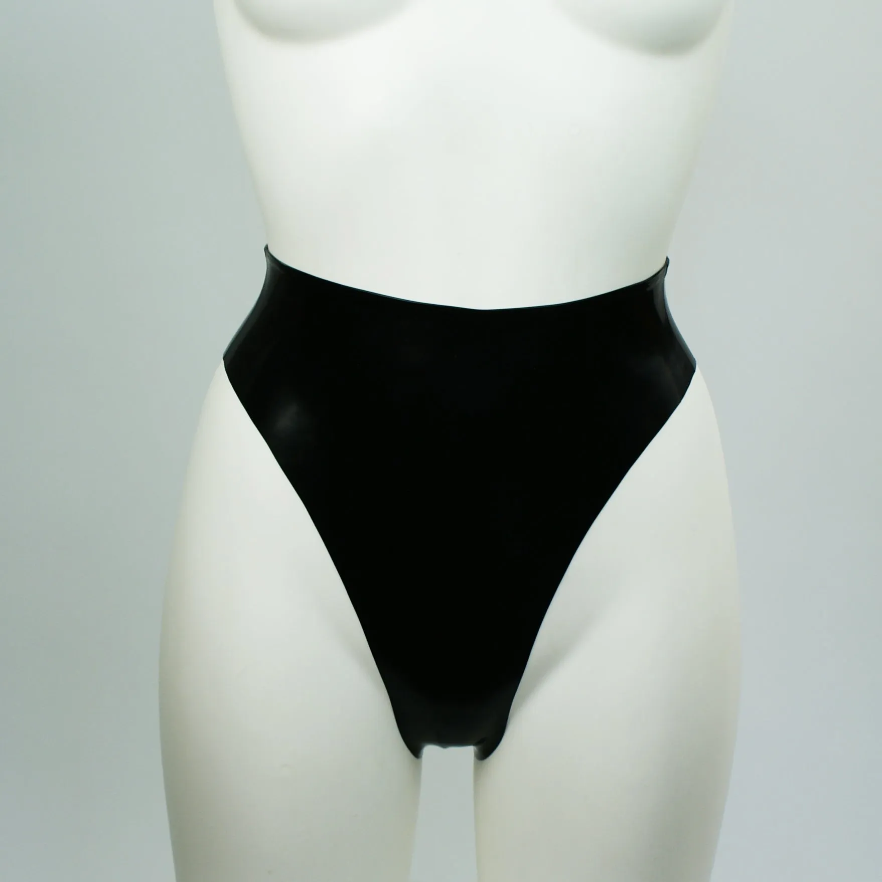Extreme 80s Style High Leg Latex Briefs