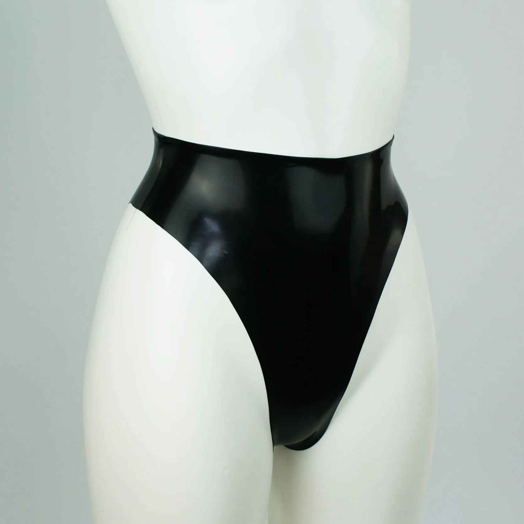Extreme 80s Style High Leg Latex Briefs