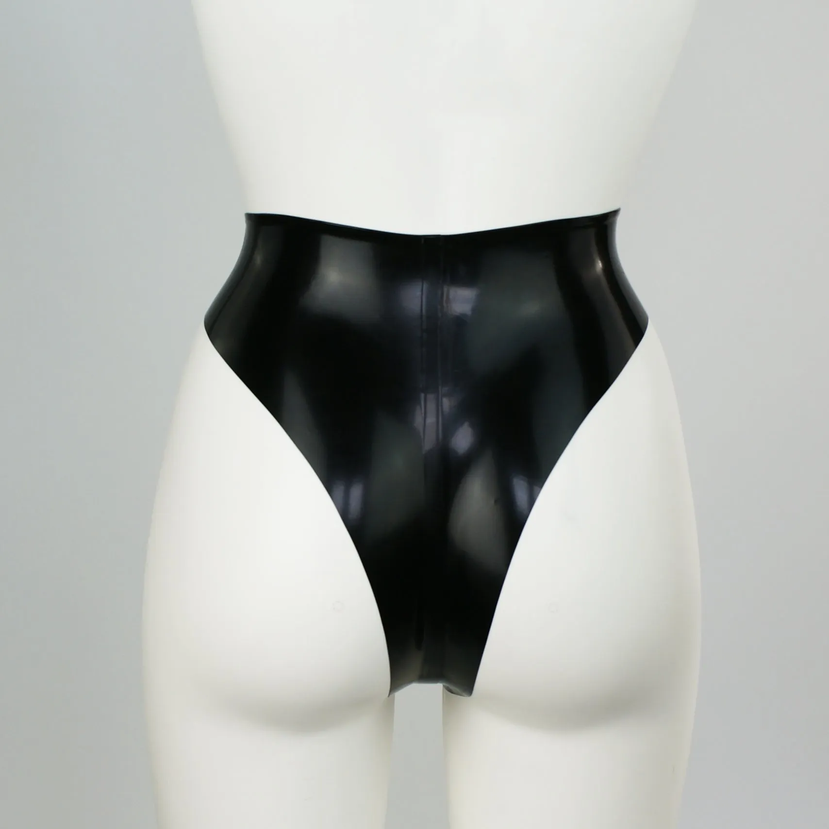 Extreme 80s Style High Leg Latex Briefs