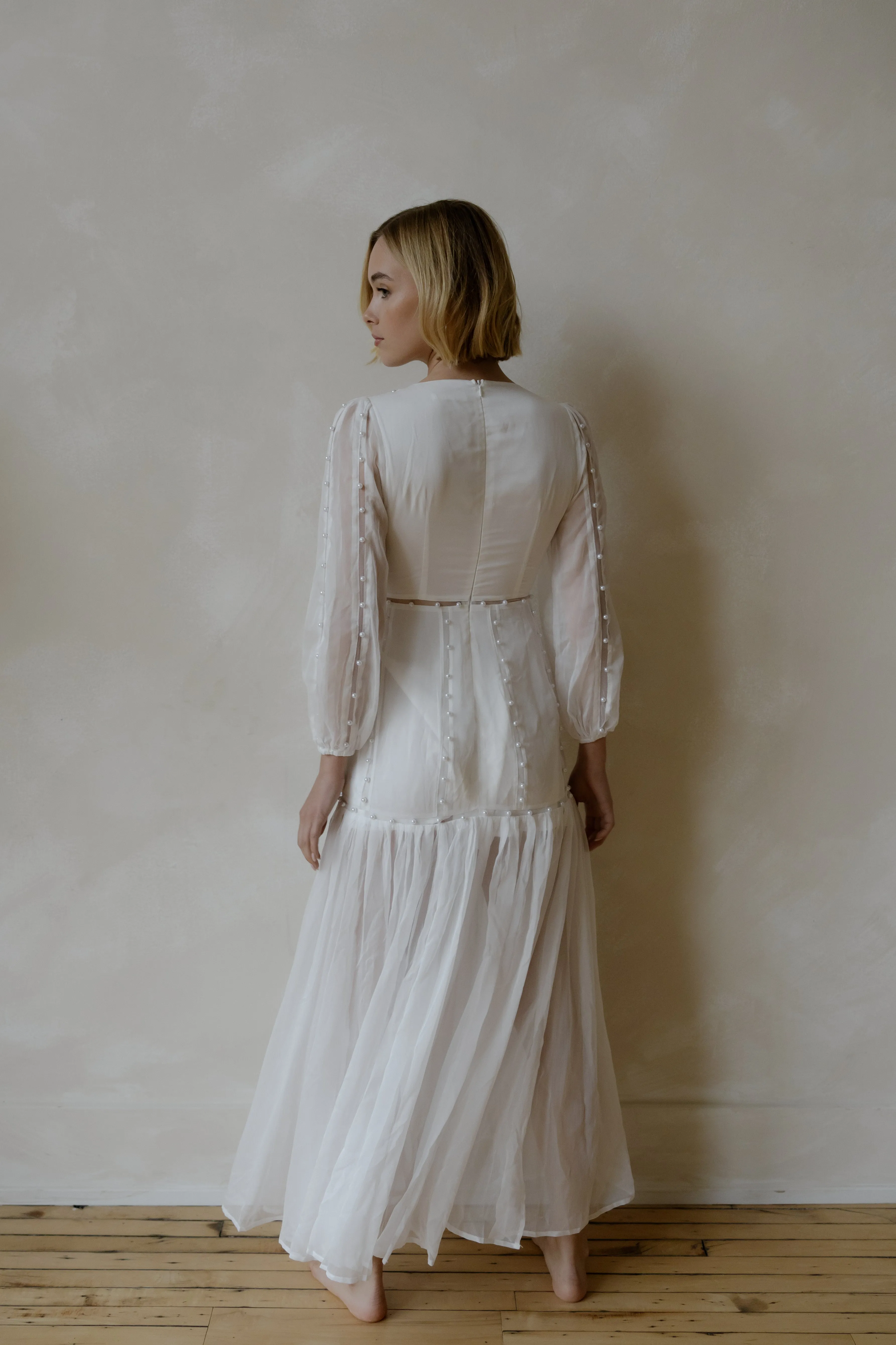 Hilton Cut-Out Dress - Off White