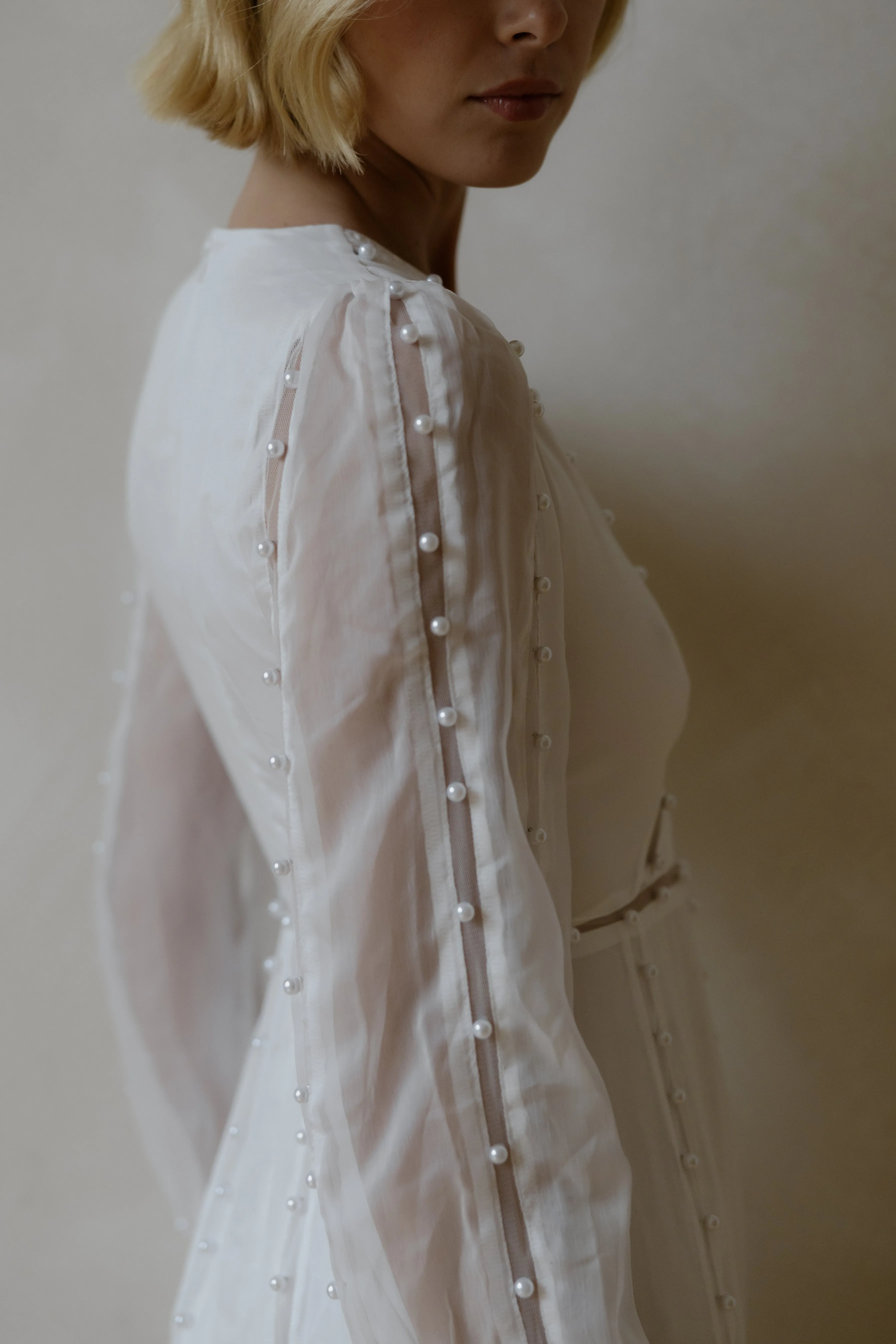 Hilton Cut-Out Dress - Off White