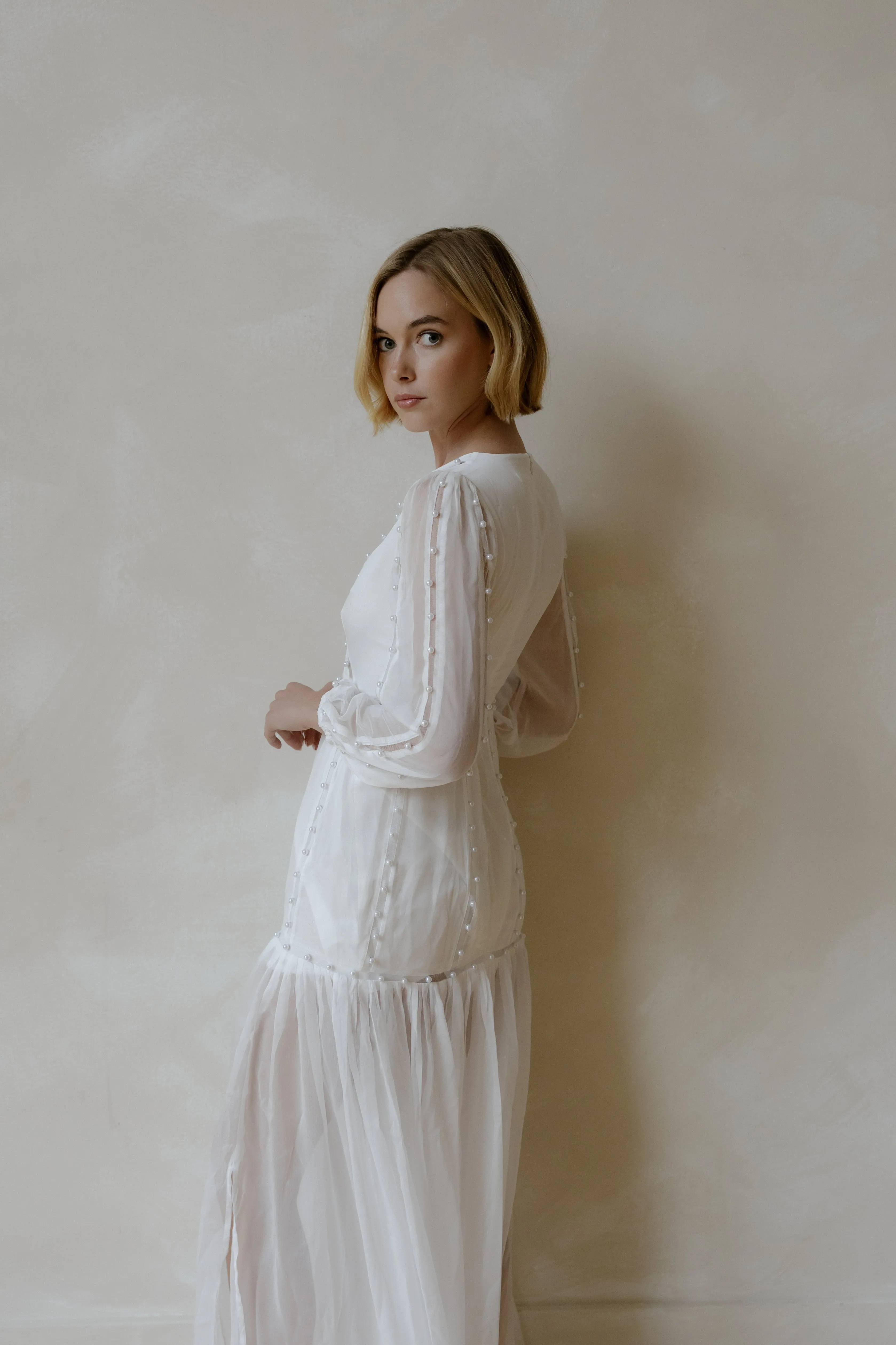 Hilton Cut-Out Dress - Off White