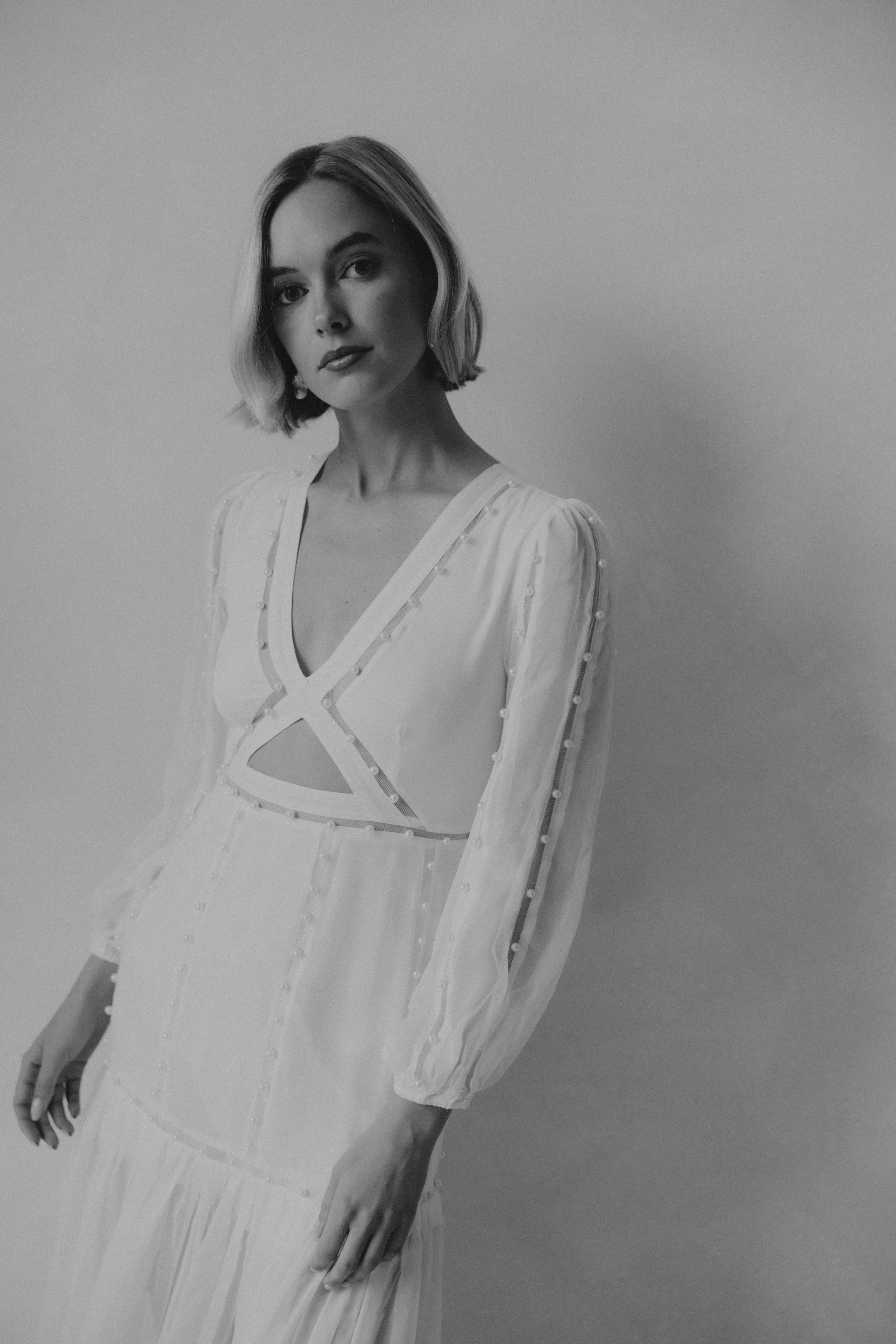 Hilton Cut-Out Dress - Off White