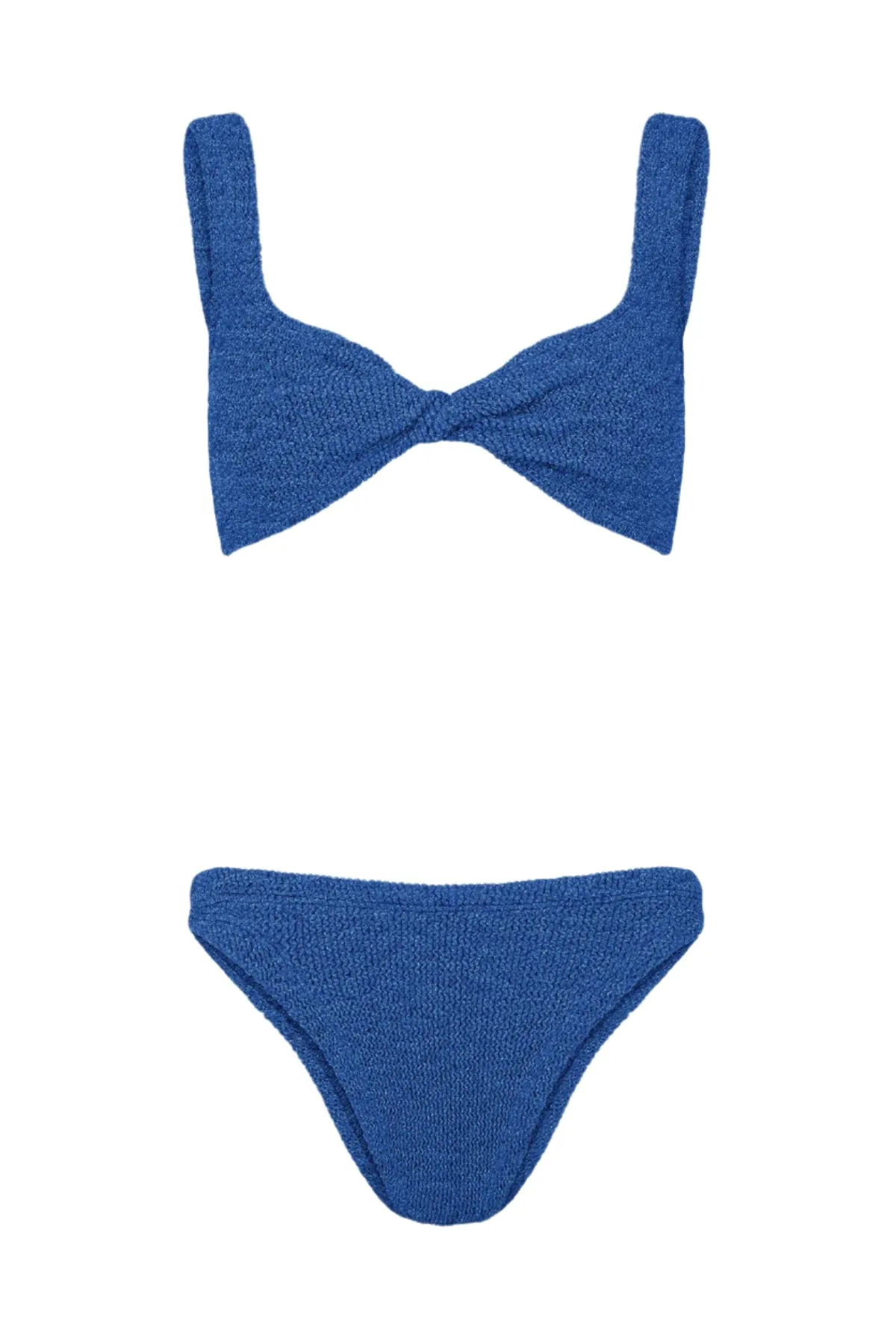 Hunza G Juno Bikini in Metallic Denim