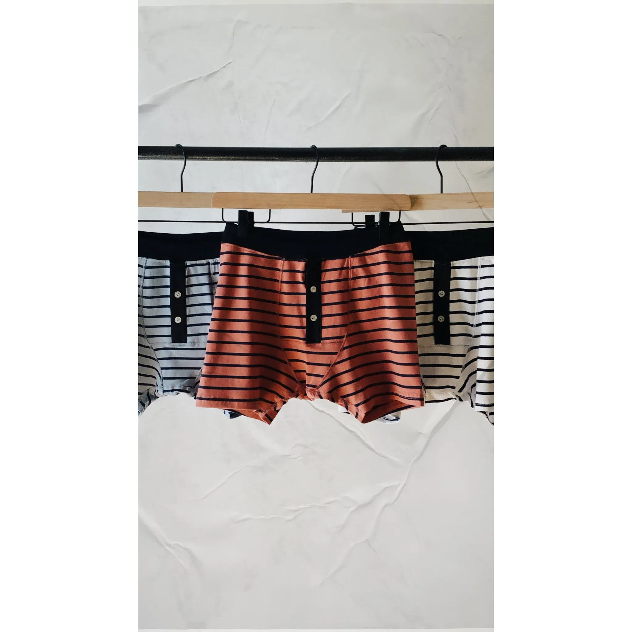 Red Button Fly Boxers