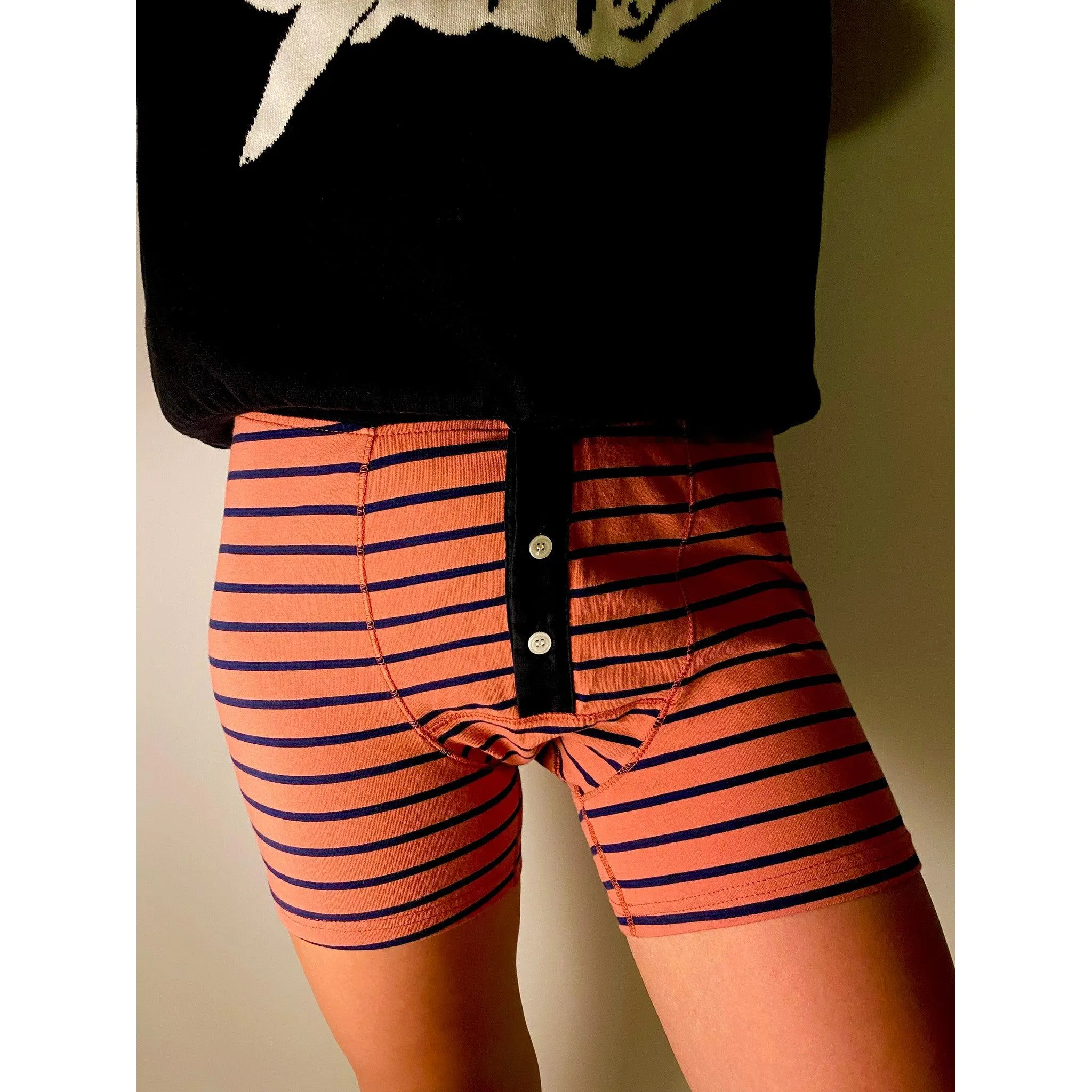 Red Button Fly Boxers