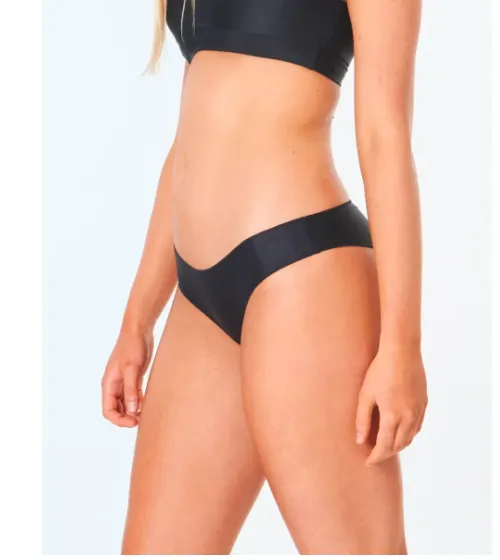 Rip Curl Classic Surf Eco Cheeky Coverage Bikini Bottom (Small-Black)