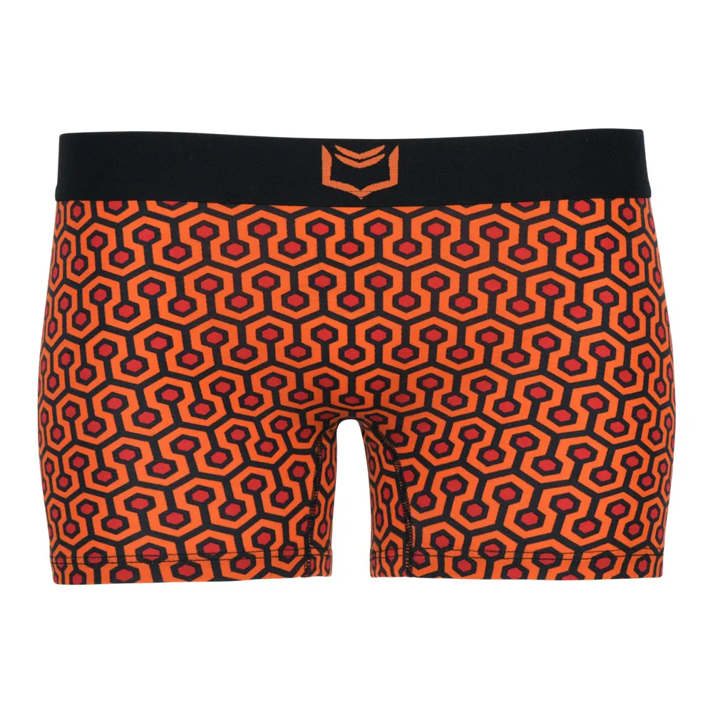 SHEATH Women's Orange Hex Boxer Brief