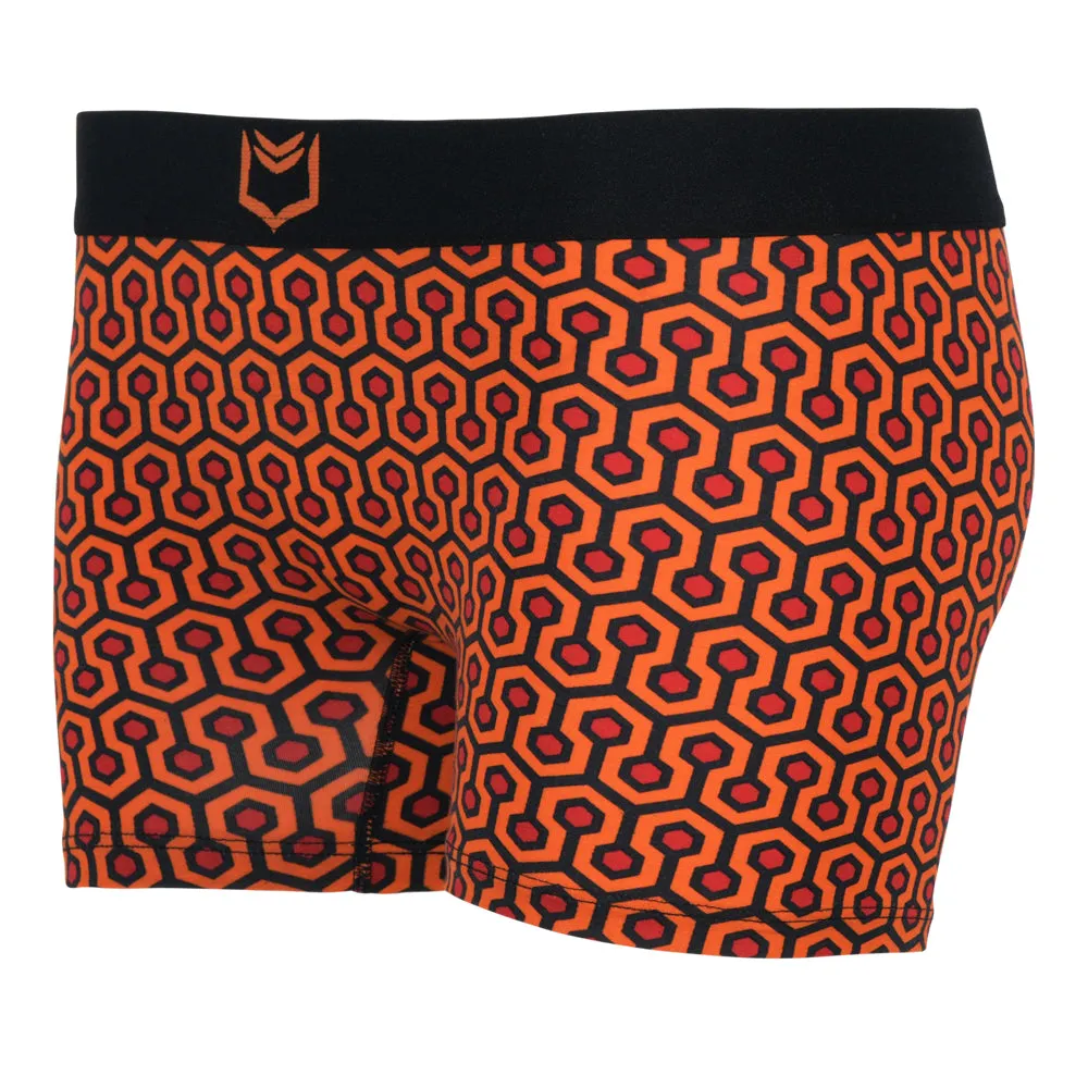 SHEATH Women's Orange Hex Boxer Brief