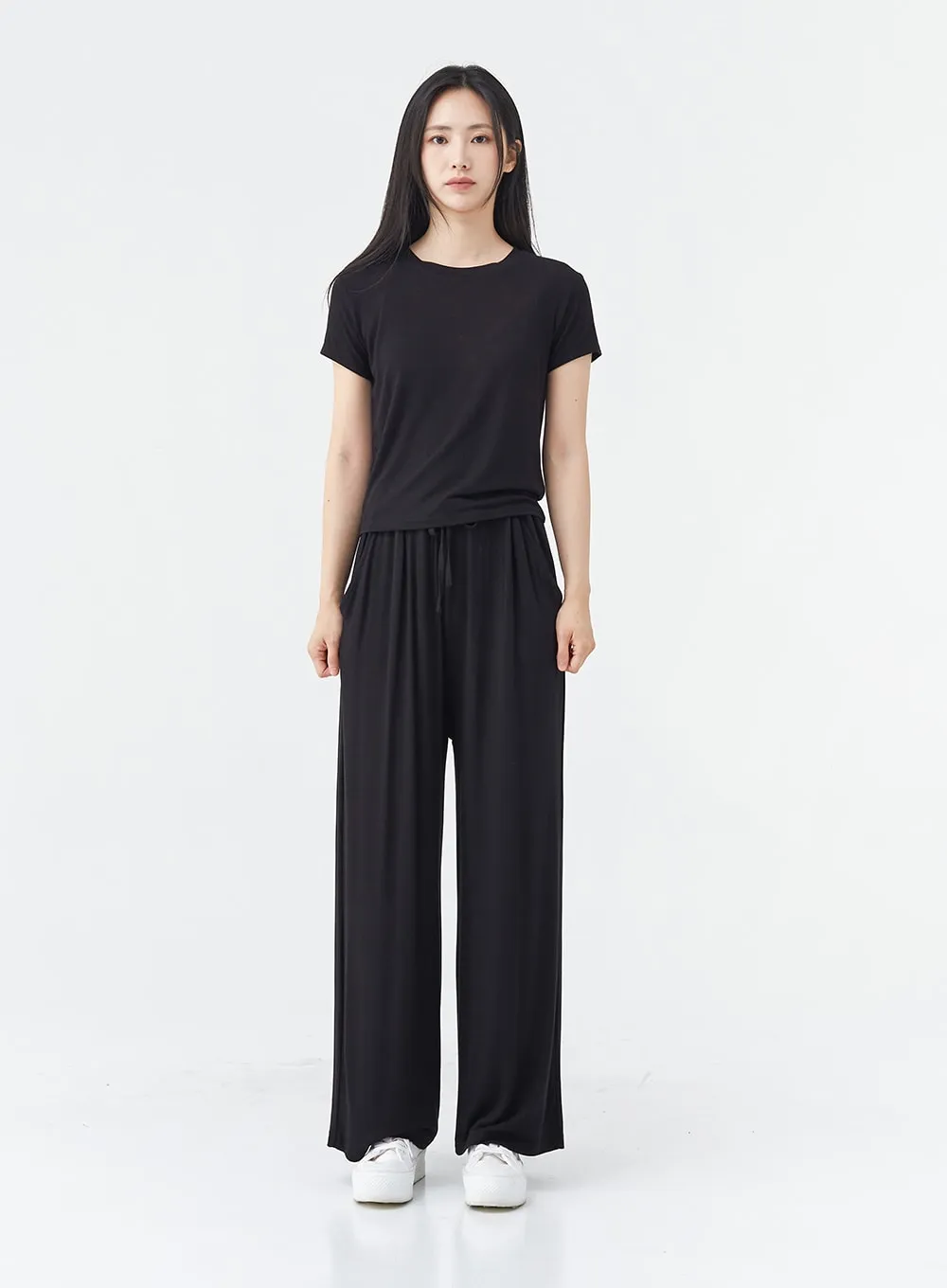 Span Crop T and Training Pants Set OG08