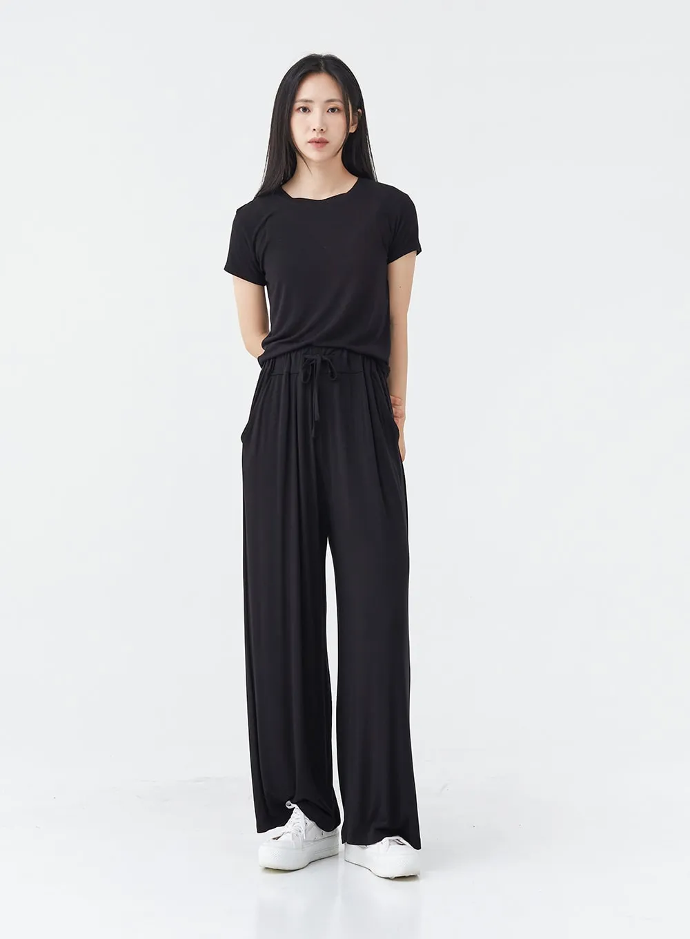 Span Crop T and Training Pants Set OG08